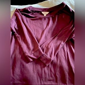 Stitch Fix Market and Spruce purple 3/4 sleeve sweater.